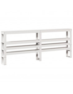 Letto senza Materasso Bianco 180x200 cm Legno Massello di Pino 2