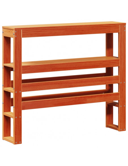 Letto senza Materasso Marrone Cera 100x200 cm in Legno di Pino
