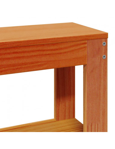 Letto senza Materasso Marrone Cera 140x190 cm in Legno di Pino