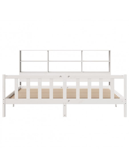 Giroletto con Libreria senza Materasso 180x200 cm in Legno Pino