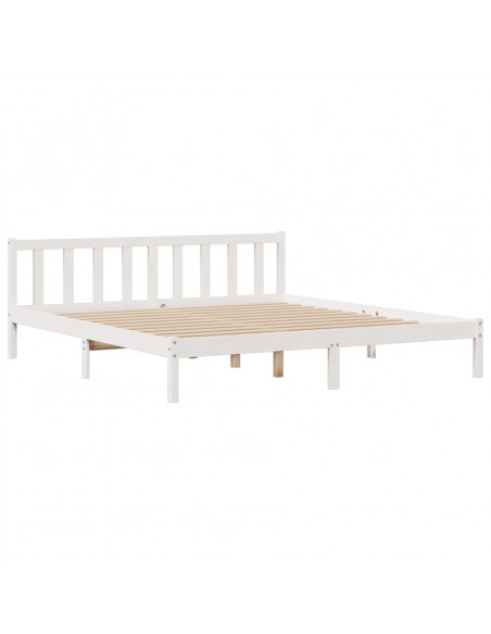 Giroletto con Libreria senza Materasso 180x200 cm in Legno Pino