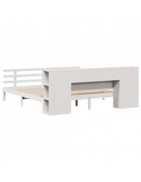 Giroletto con Libreria senza Materasso 180x200 cm in Legno Pino