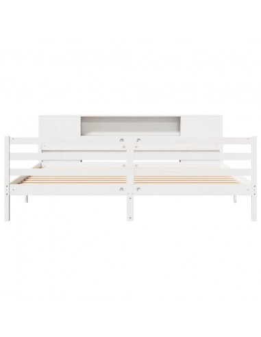 Giroletto con Libreria senza Materasso 180x200 cm in Legno Pino