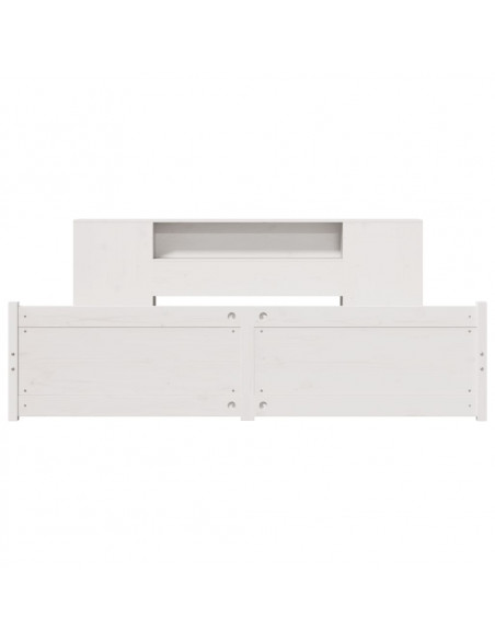 Giroletto con Libreria senza Materasso 180x200 cm in Legno Pino