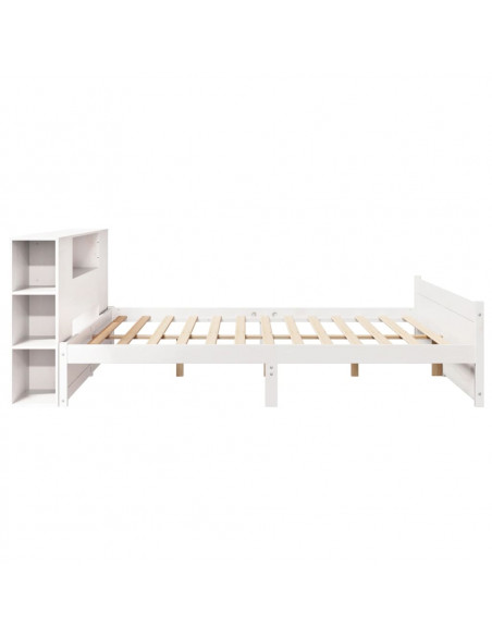 Giroletto con Libreria senza Materasso 180x200 cm in Legno Pino