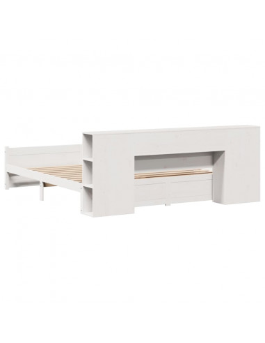 Giroletto con Libreria senza Materasso 180x200 cm in Legno Pino