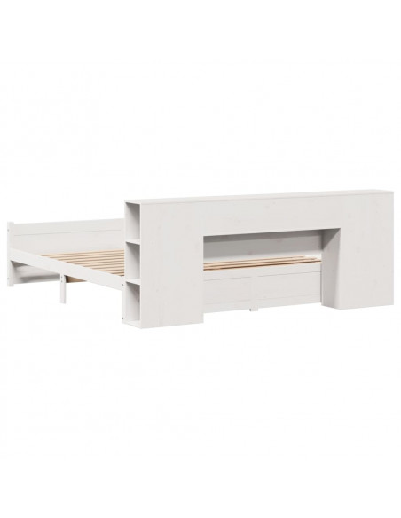 Giroletto con Libreria senza Materasso 180x200 cm in Legno Pino