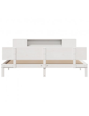 Giroletto con Libreria senza Materasso 180x200 cm in Legno Pino