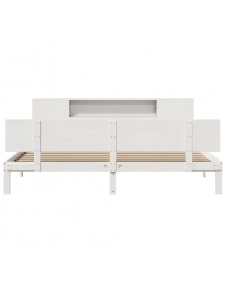 Giroletto con Libreria senza Materasso 180x200 cm in Legno Pino