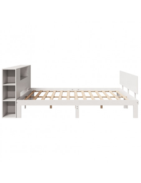 Giroletto con Libreria senza Materasso 180x200 cm in Legno Pino