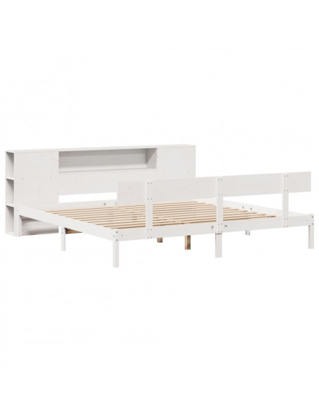 Giroletto con Libreria senza Materasso 180x200 cm in Legno Pino