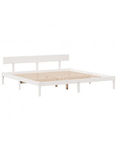 Giroletto con Libreria senza Materasso 180x200 cm in Legno Pino