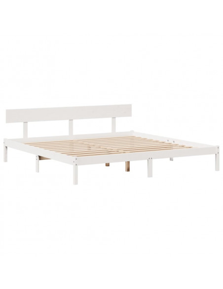 Giroletto con Libreria senza Materasso 180x200 cm in Legno Pino