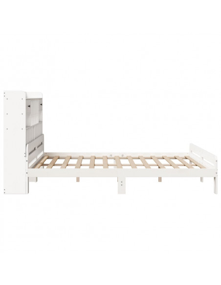 Giroletto con Libreria senza Materasso 180x200 cm in Legno Pino