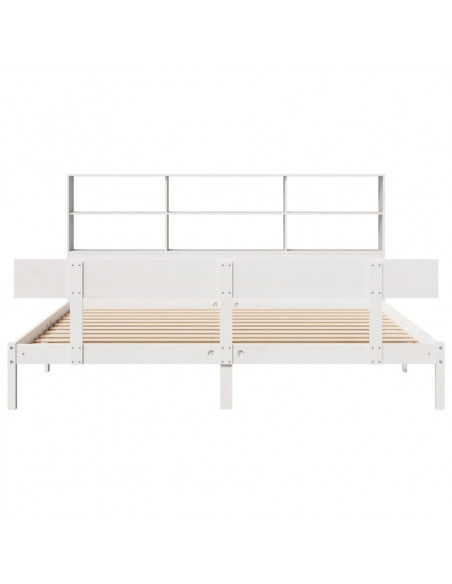 Giroletto con Libreria senza Materasso 180x200 cm in Legno Pino