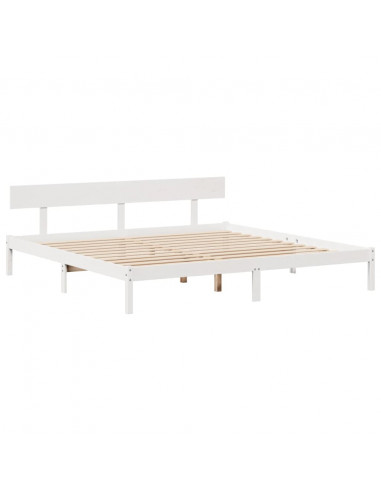 Giroletto con Libreria senza Materasso 180x200 cm in Legno Pino