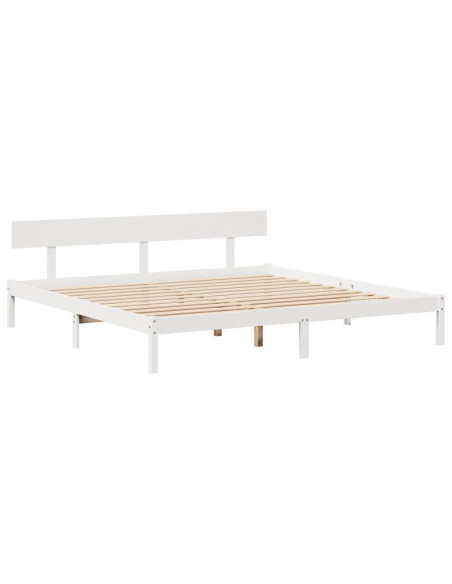 Giroletto con Libreria senza Materasso 180x200 cm in Legno Pino
