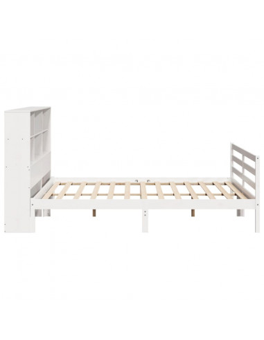 Giroletto con Libreria senza Materasso 180x200 cm in Legno Pino