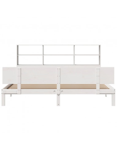 Giroletto con Libreria senza Materasso 180x200 cm in Legno Pino