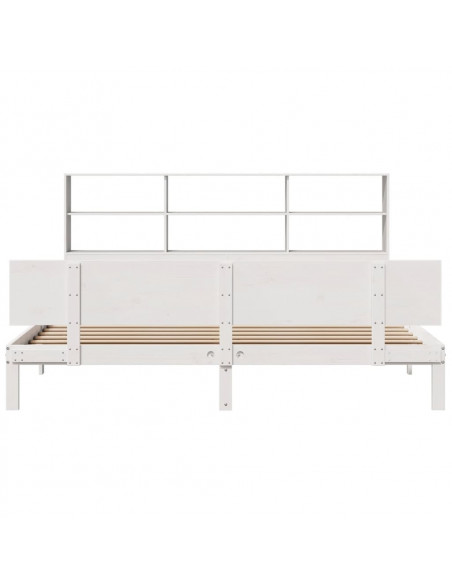 Giroletto con Libreria senza Materasso 180x200 cm in Legno Pino