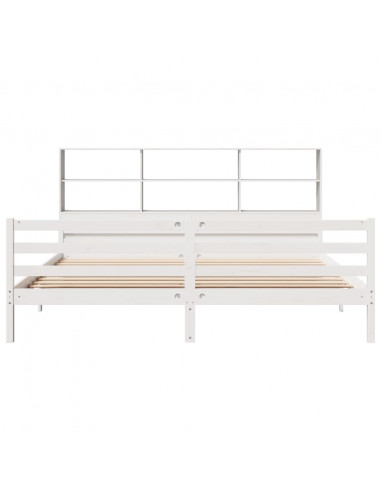 Giroletto con Libreria senza Materasso 180x200 cm in Legno Pino