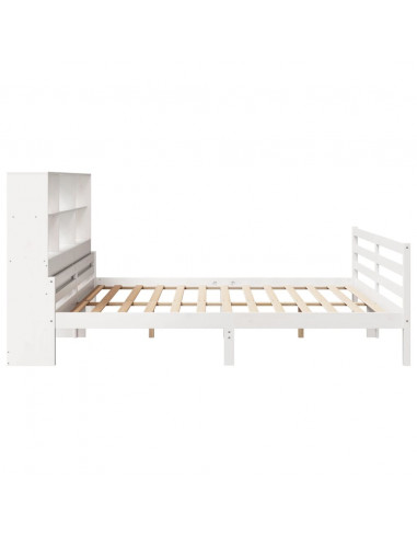 Giroletto con Libreria senza Materasso 180x200 cm in Legno Pino