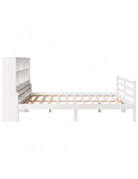 Giroletto con Libreria senza Materasso 180x200 cm in Legno Pino