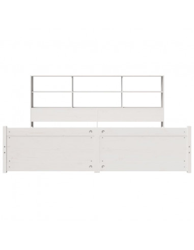 Giroletto con Libreria senza Materasso 180x200 cm in Legno Pino