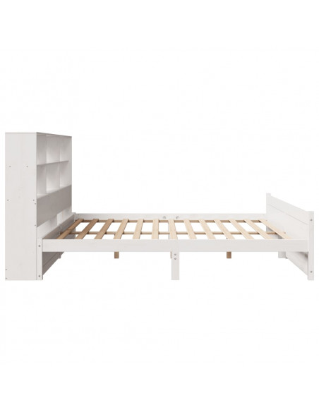 Giroletto con Libreria senza Materasso 180x200 cm in Legno Pino