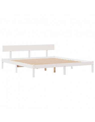 Giroletto con Libreria senza Materasso 180x200 cm in Legno Pino