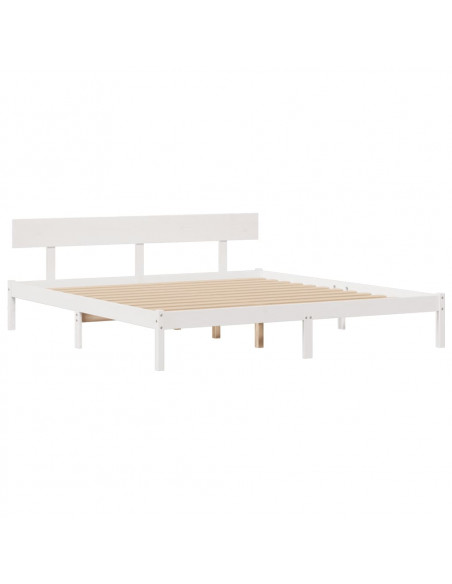 Giroletto con Libreria senza Materasso 180x200 cm in Legno Pino