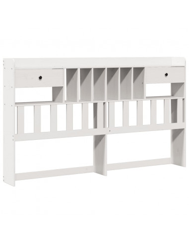 Giroletto con Libreria senza Materasso 180x200 cm in Legno Pino