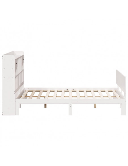 Giroletto con Libreria senza Materasso 180x200 cm in Legno Pino