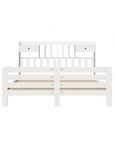 Giroletto con Libreria senza Materasso 180x200 cm in Legno Pino