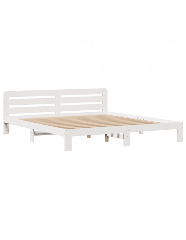 Giroletto con Libreria senza Materasso 180x200 cm in Legno Pino