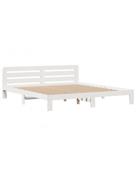 Giroletto con Libreria senza Materasso 180x200 cm in Legno Pino