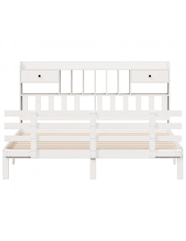 Giroletto con Libreria senza Materasso 180x200 cm in Legno Pino