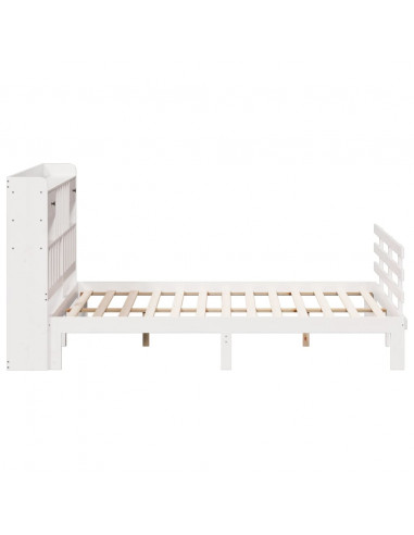 Giroletto con Libreria senza Materasso 180x200 cm in Legno Pino