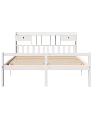 Giroletto con Libreria senza Materasso 180x200 cm in Legno Pino