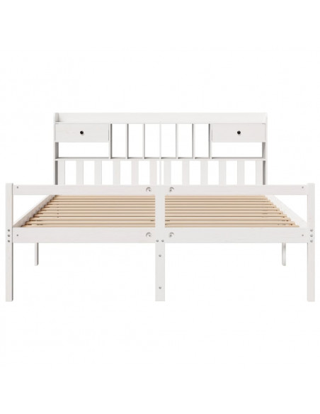 Giroletto con Libreria senza Materasso 180x200 cm in Legno Pino