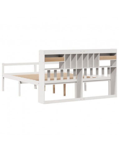 Giroletto con Libreria senza Materasso 180x200 cm in Legno Pino