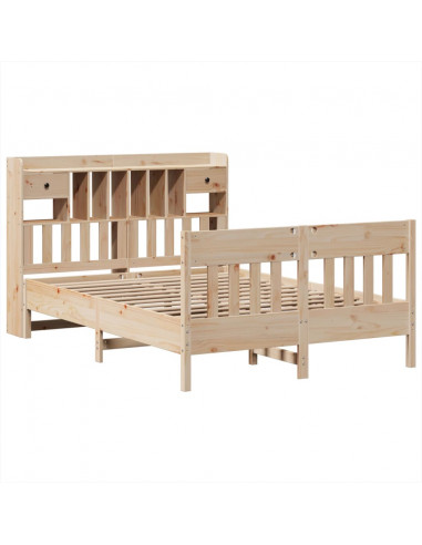 Giroletto senza Materasso 150x200 cm in Legno Massello di Pino