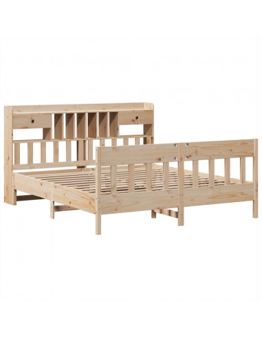 Giroletto senza Materasso 180x200 cm in Legno Massello di Pino