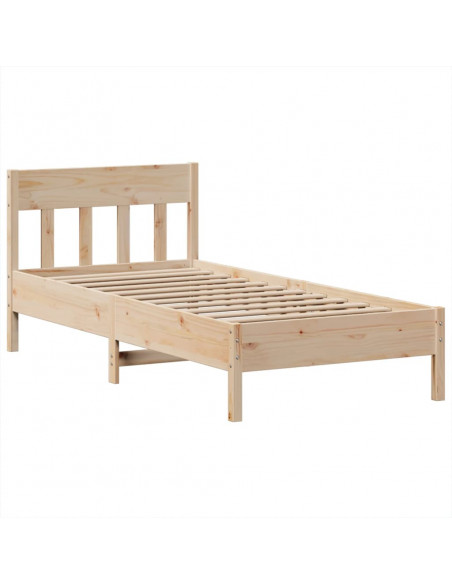 Giroletto senza Materasso 75x190 cm in Legno Massello di Pino