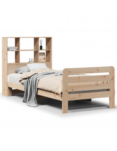 Giroletto senza Materasso 90x200 cm in Legno Massello di Pino