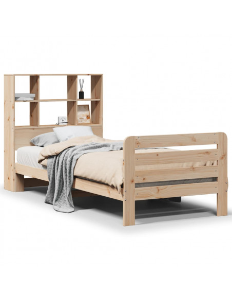 Giroletto senza Materasso 90x200 cm in Legno Massello di Pino