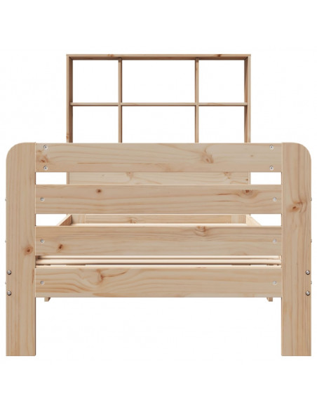 Giroletto senza Materasso 90x200 cm in Legno Massello di Pino