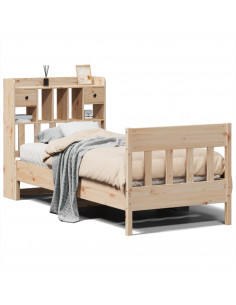 Giroletto senza Materasso 90x200 cm in Legno Massello di Pino