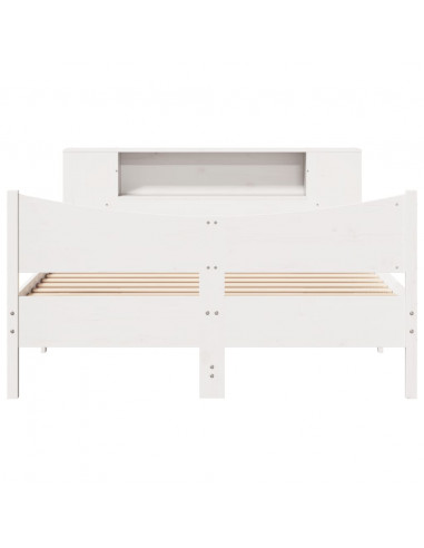 Giroletto senza Materasso Bianco 120x200 cm Legno Massello Pino