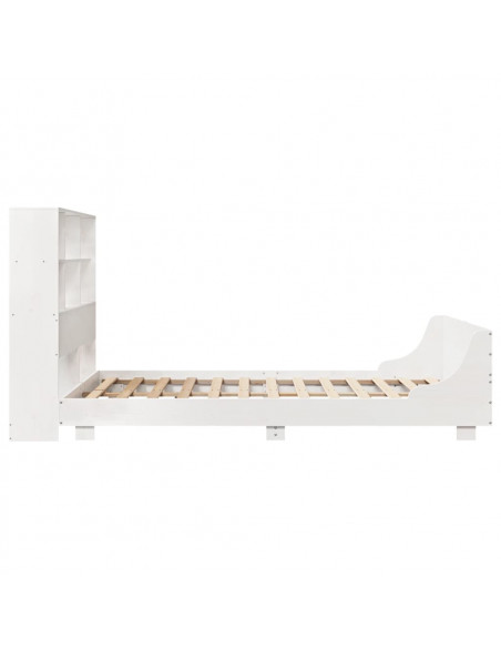 Giroletto senza Materasso Bianco 120x200 cm Legno Massello Pino